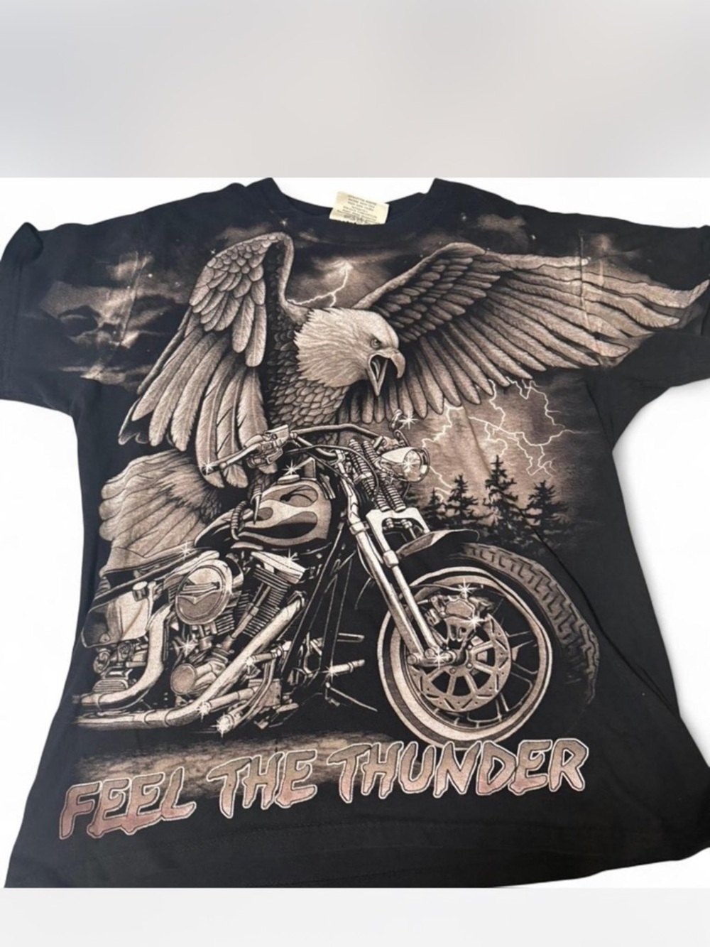 Feel The Thunder Graphic Tee - Black